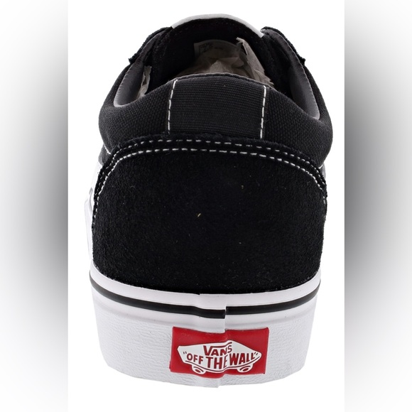 NEW!! Men’s Vans Kids Ward Black/White Suede/Canvas Sneakers Size 10.5M - Picture 5 of 6